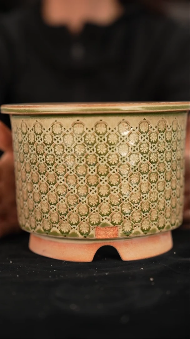 陶瓷6-6-085微瑕花盆口径14