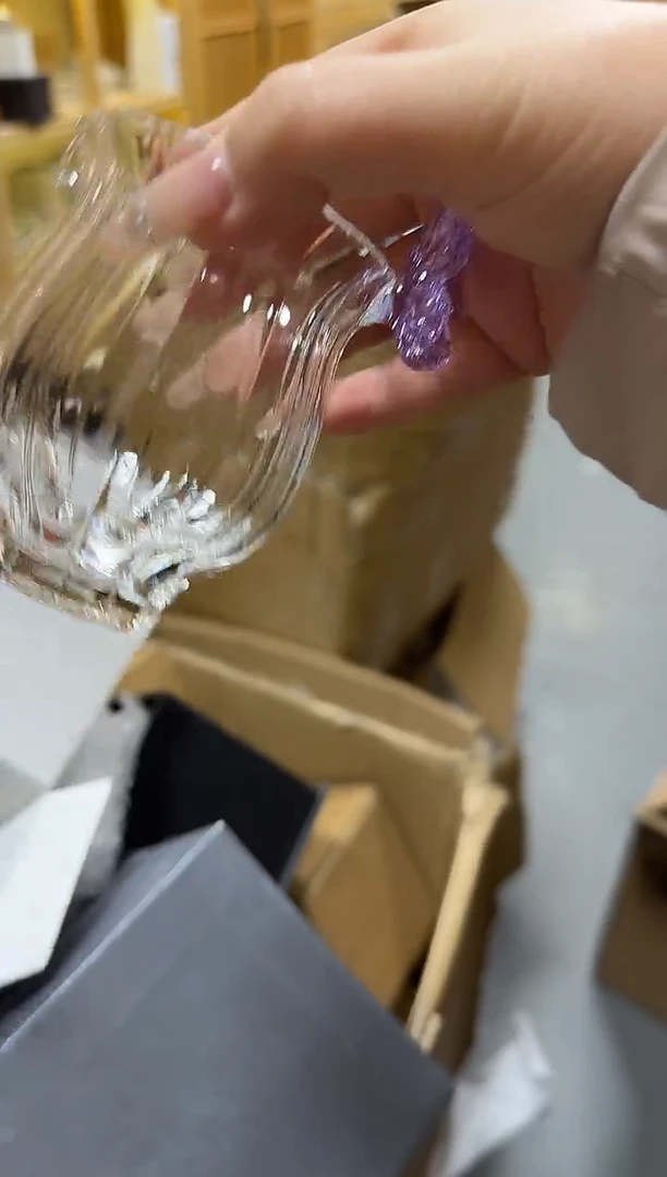 紫色蝴蝶公道杯602