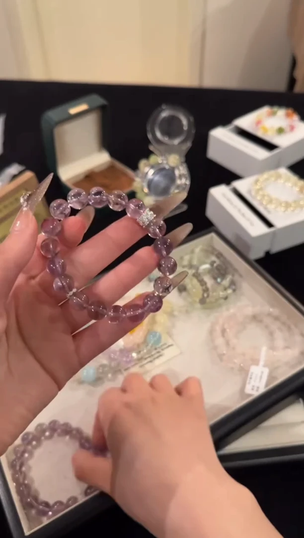 水晶手链合金紫水晶A55