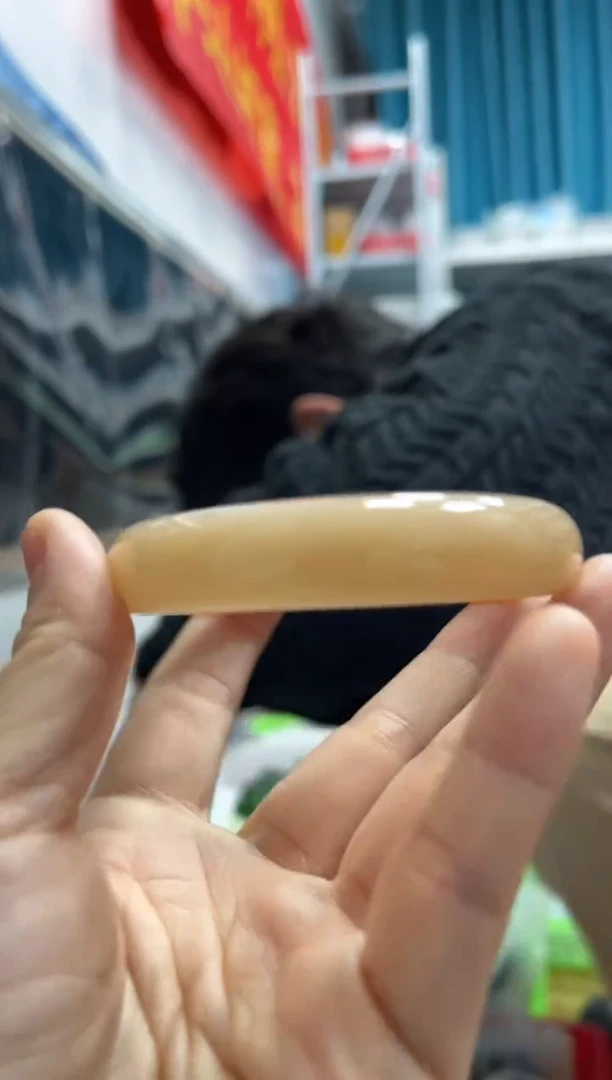 【闪购商品】和田玉颈饰未镶嵌A14藕粉正圈60