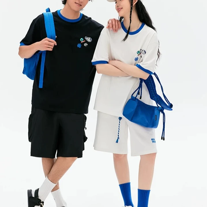 呆呆姐 YB趣味徽章刺绣T恤凉感短袖T 明星主理 正品！！！