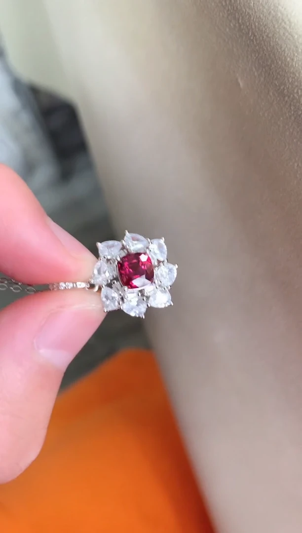 银S925镶嵌颈饰碧玺碧玺吊坠