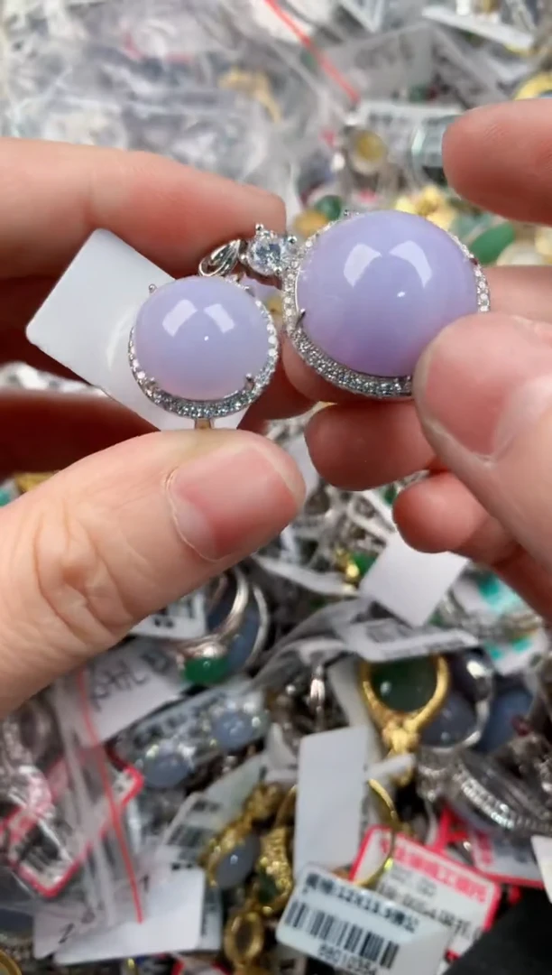 银S925镶嵌戒指翡翠13    7