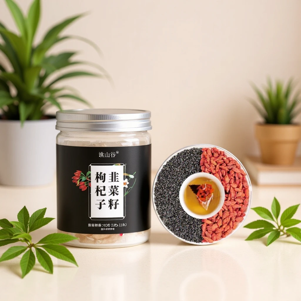 谯山谷韭菜籽枸杞子男士养生泡茶独立包装60g罐装三角包