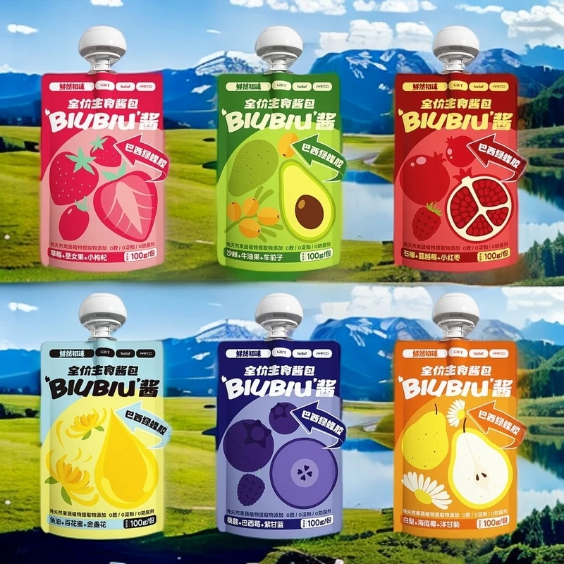 鲜然初沫全价主食酱包全价主食餐包湿粮吸吸包补水补维C营养增肥