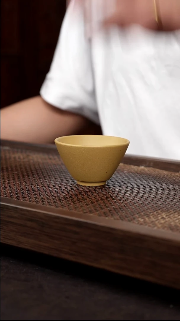 茶壶紫砂黄金段斗笠杯