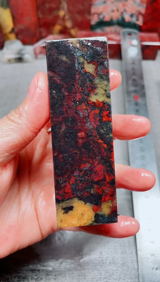 桂林鸡血玉素章3.0左右24