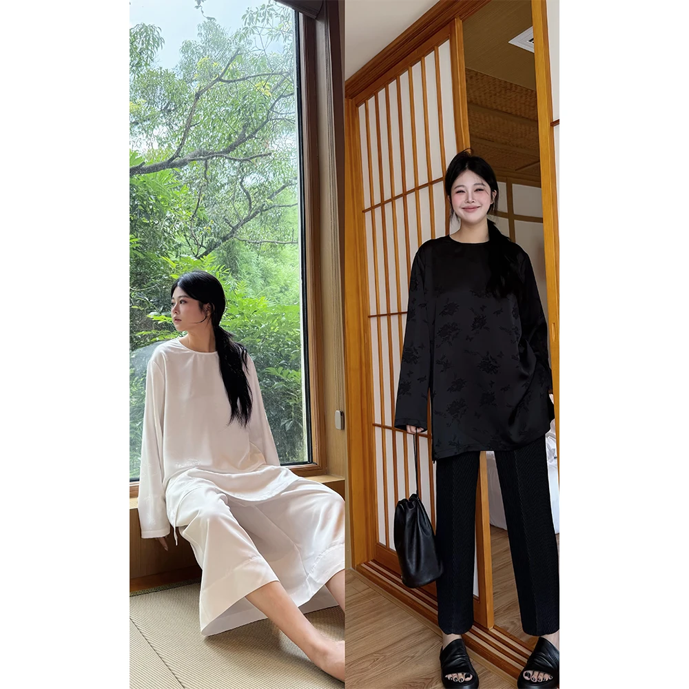 LA CALLA提花极简中式长袖YY-AAI5867