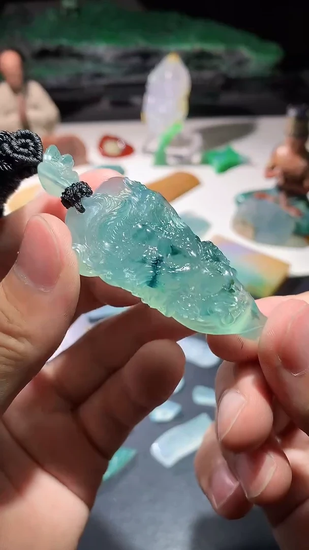 未镶嵌定制翡翠龙头62.5-29.7-17.5