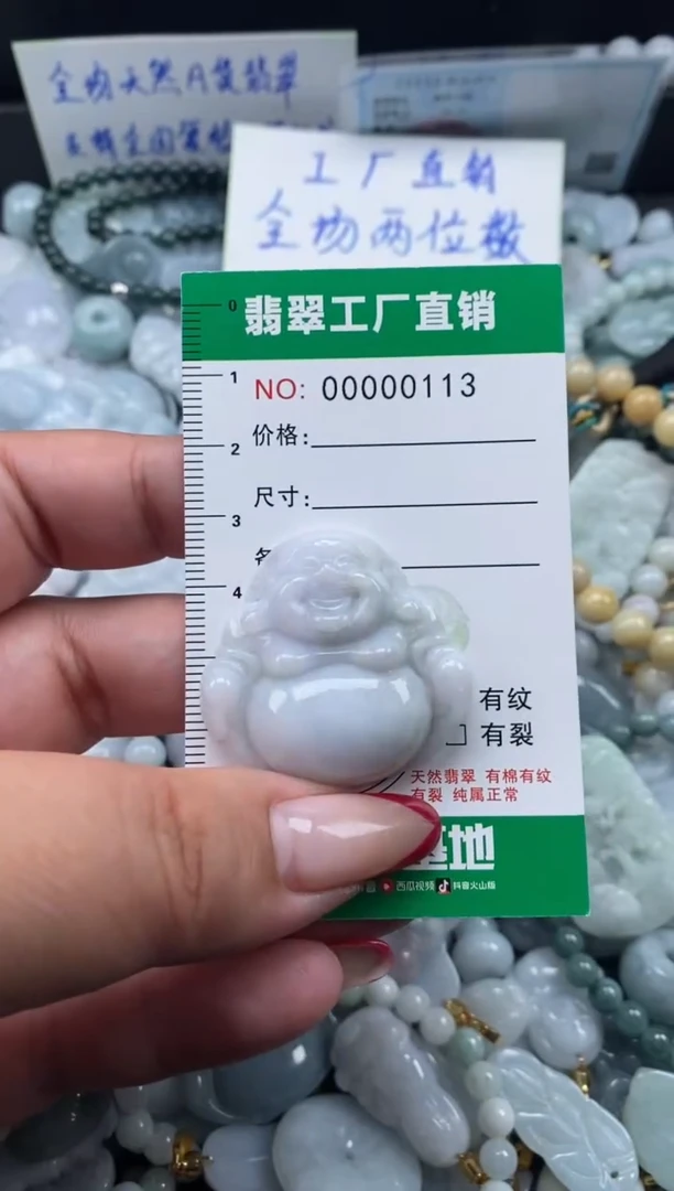 翡翠未镶嵌颈饰天然A货翡翠0113