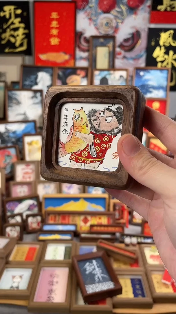 国画纯手绘书法绘画作品
