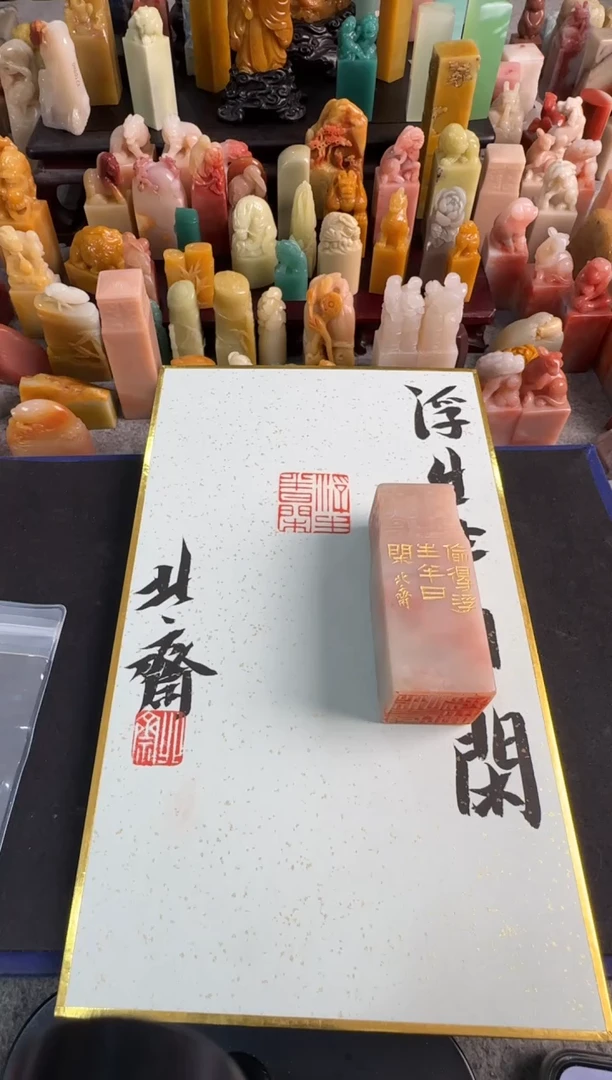 【闪购商品】青田石印石北斋浮生半日闲