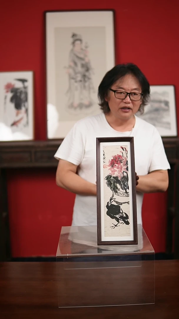 国画手绘手写-15*42摆台
