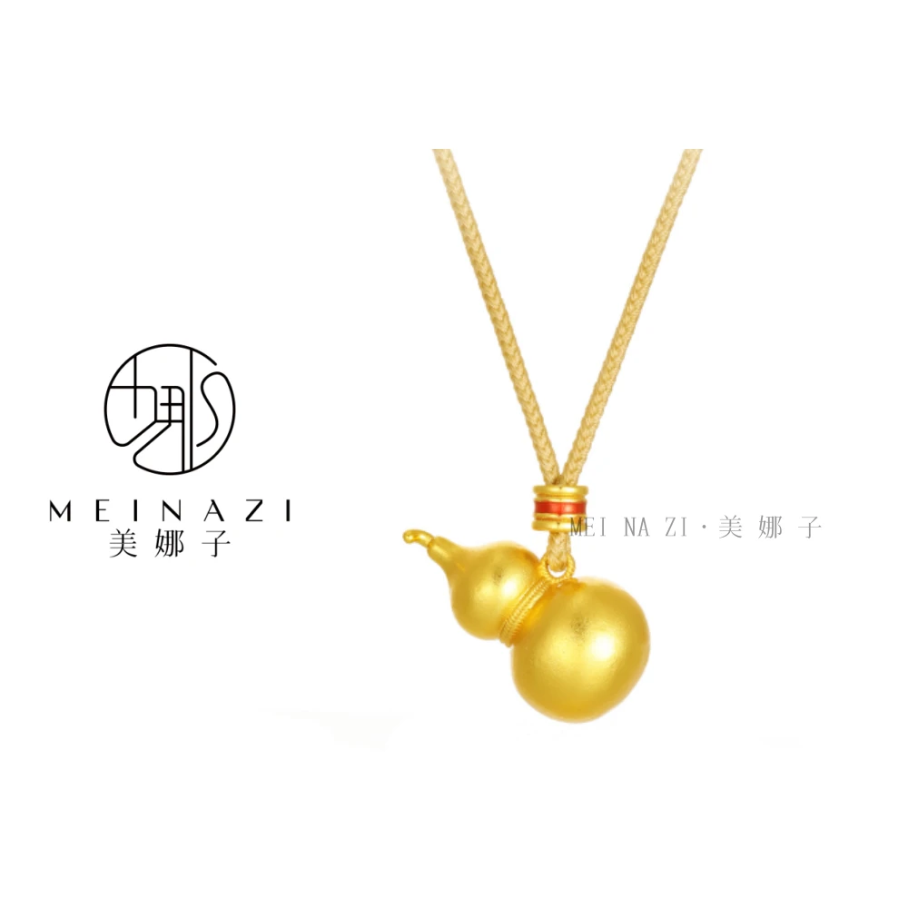MEINA/  新款蕾丝葫芦实心项链气质时尚手工气质经