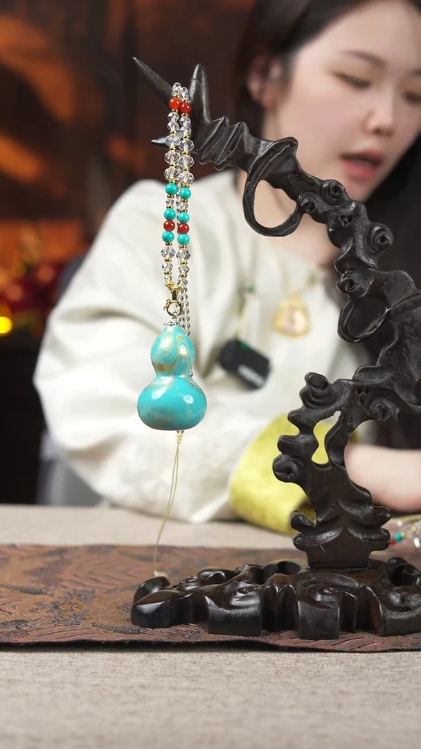 297玖澄葫芦斜跨手持手串开口脖挂葫芦