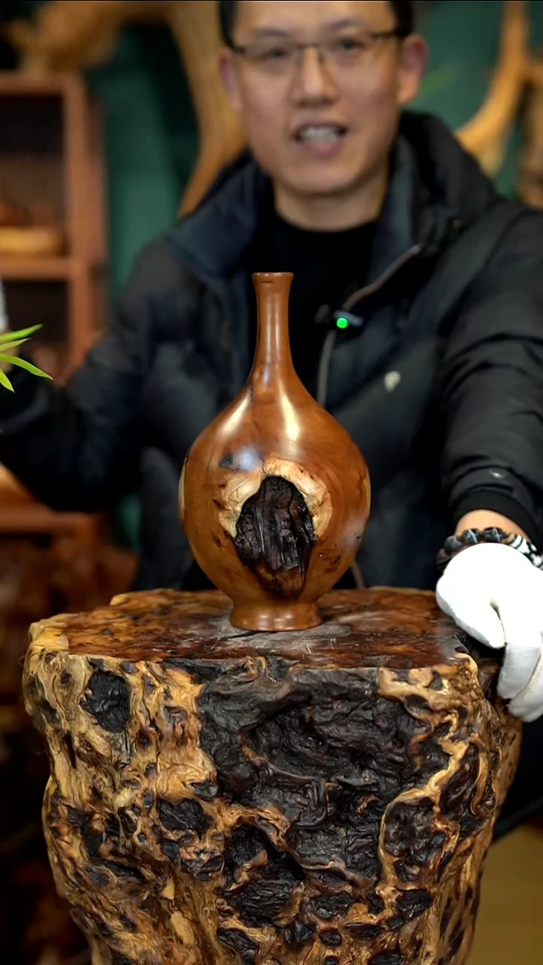 木用****7雷击枣木富贵瓶