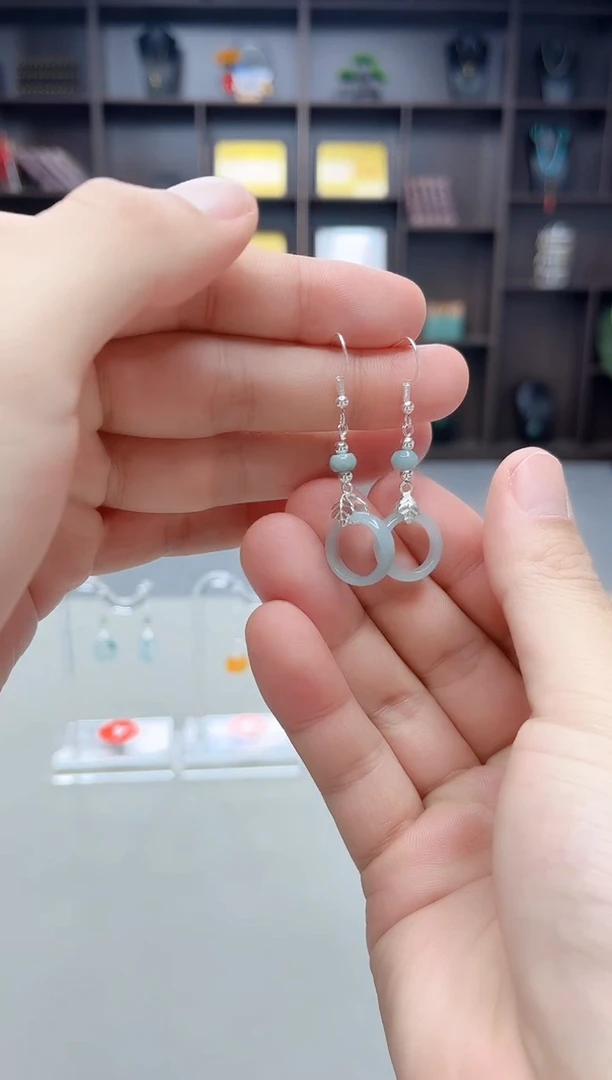 未镶嵌翡翠耳饰X39