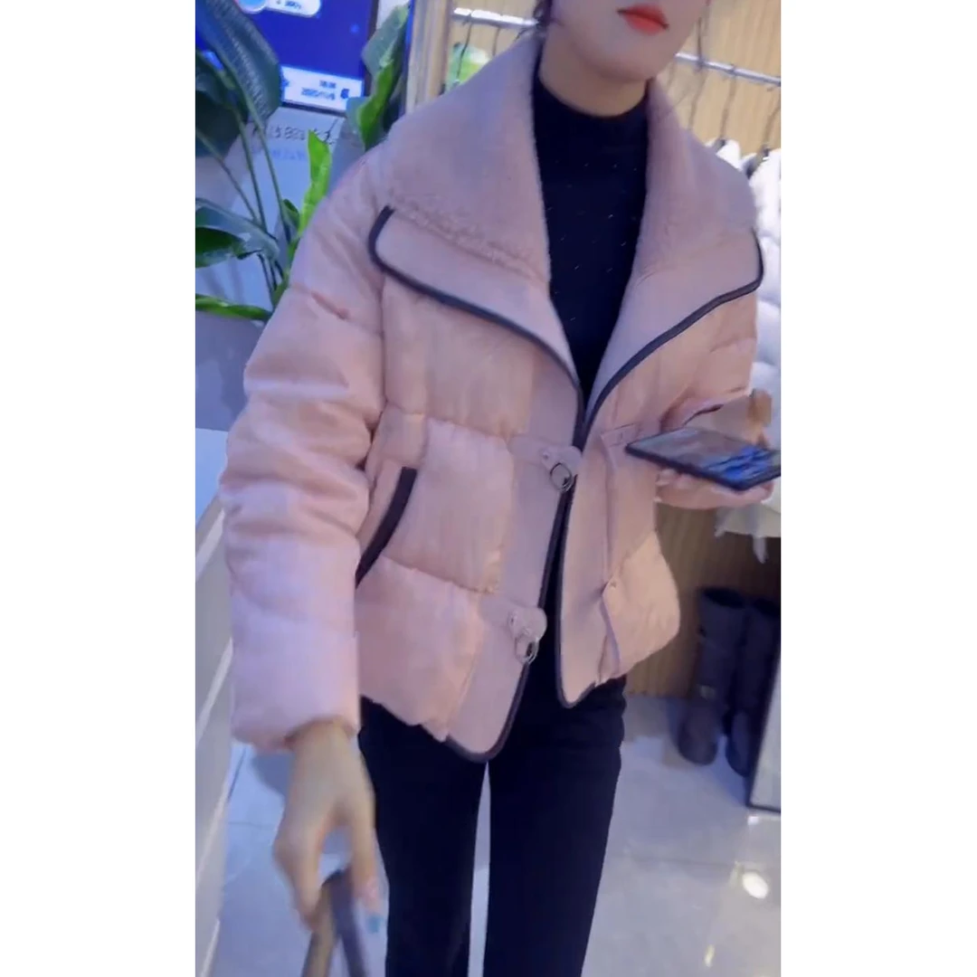 2025秋冬季新款时尚显瘦气质棉服外套女士宽松慵懒风气质显瘦棉衣