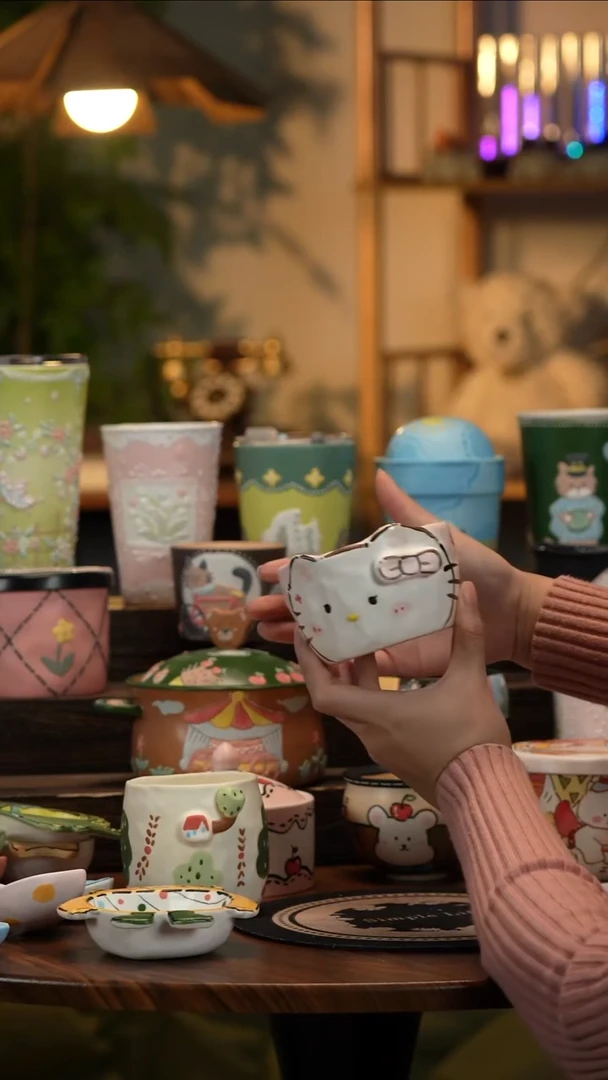 杯子瓷B019景德镇原创手工陶瓷