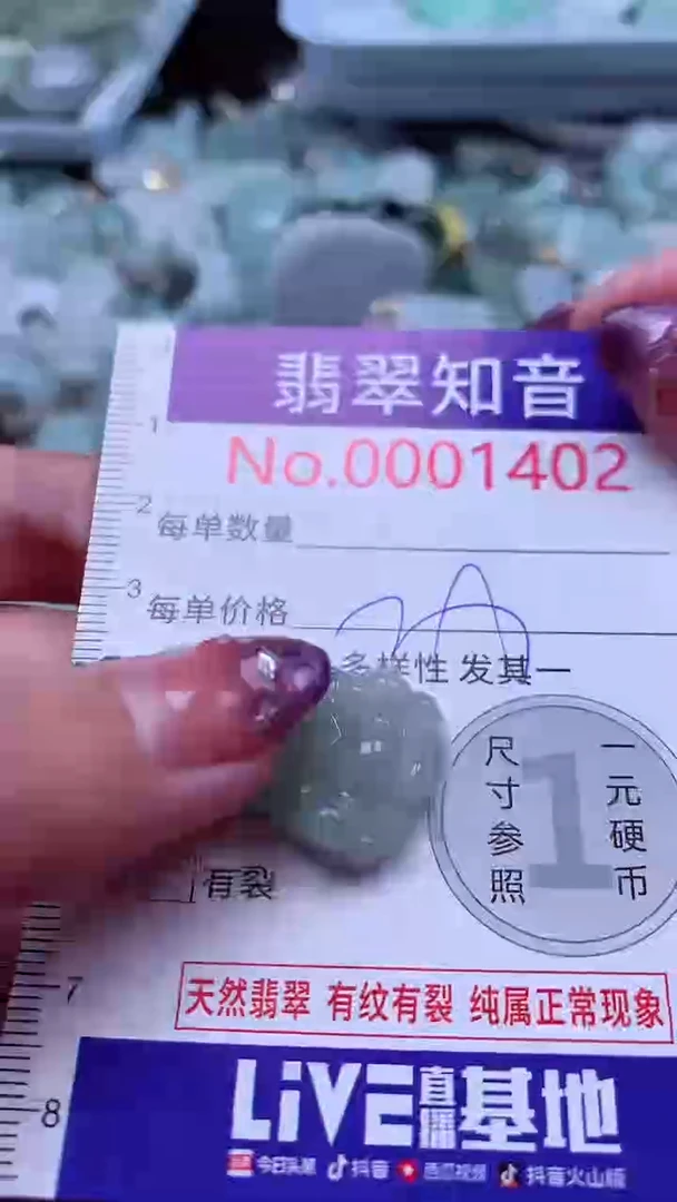 翡翠未镶嵌吊坠(不含链)1402