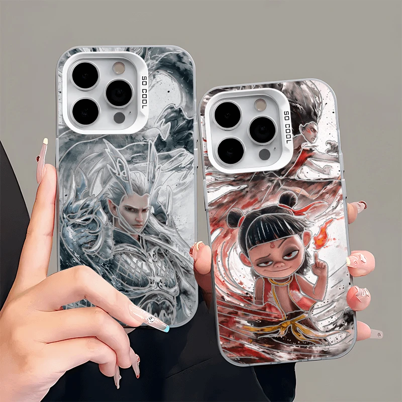 魔童哪吒闹海适用于苹果vivo华为iqoo13一加oppo小米15手机防摔壳