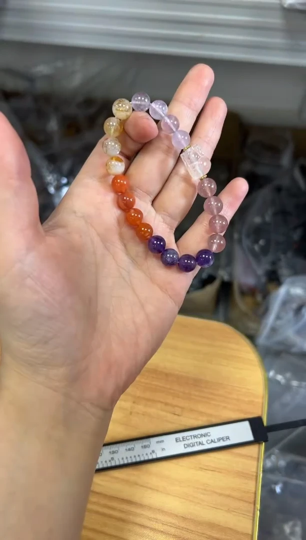 水晶手链未镶嵌多宝水晶白晶貔貅款手链[2407]