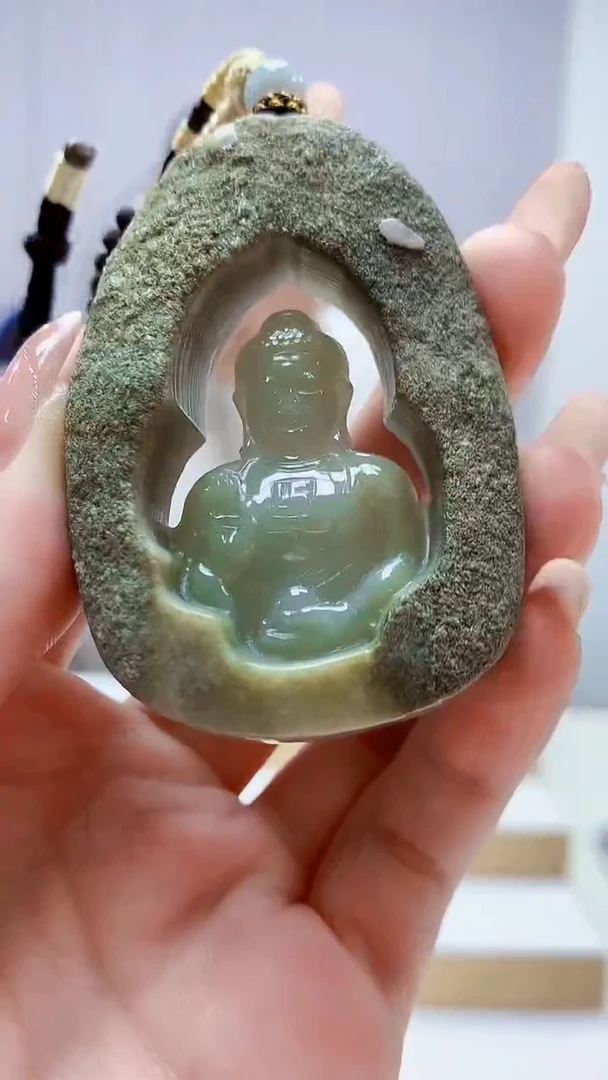 未镶嵌定制翡翠4898jw-毛货挂件144
