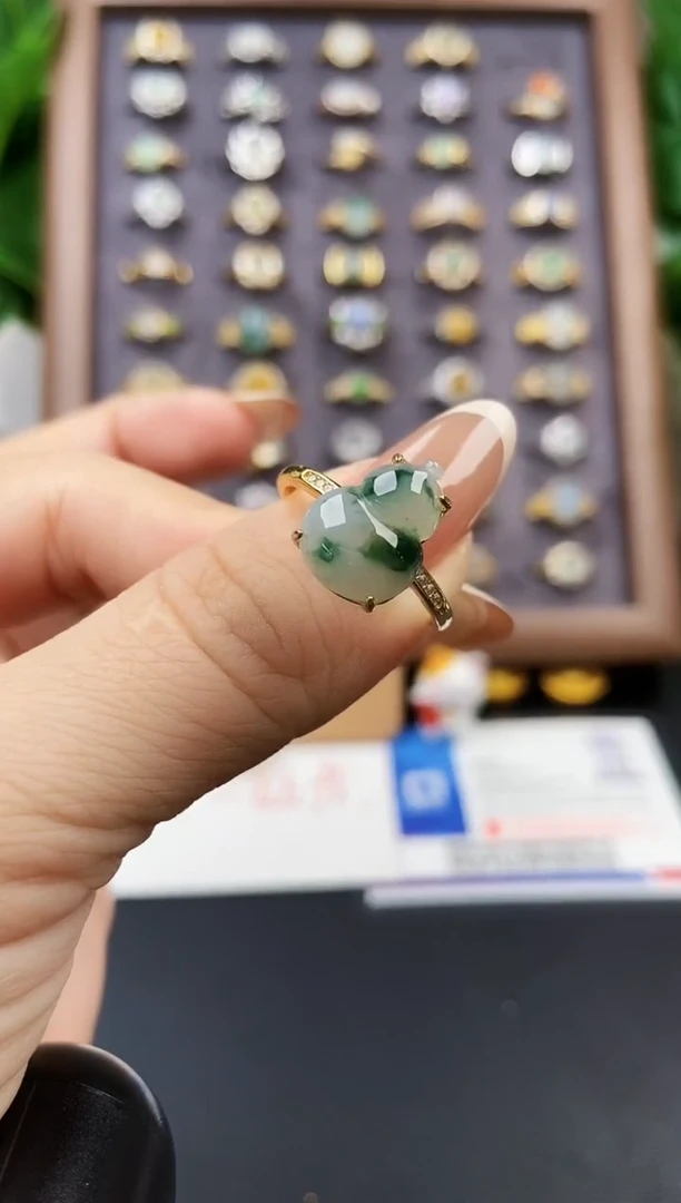 银S925镶嵌戒指翡翠21