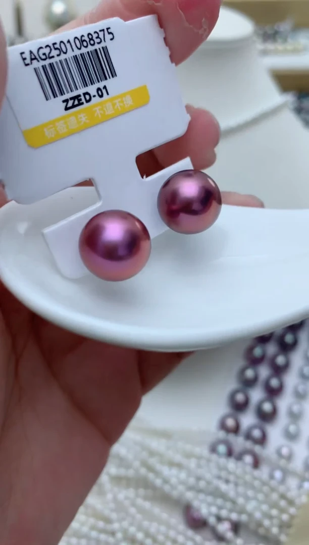 【闪购商品】淡水珍珠耳饰18K金镶嵌q71