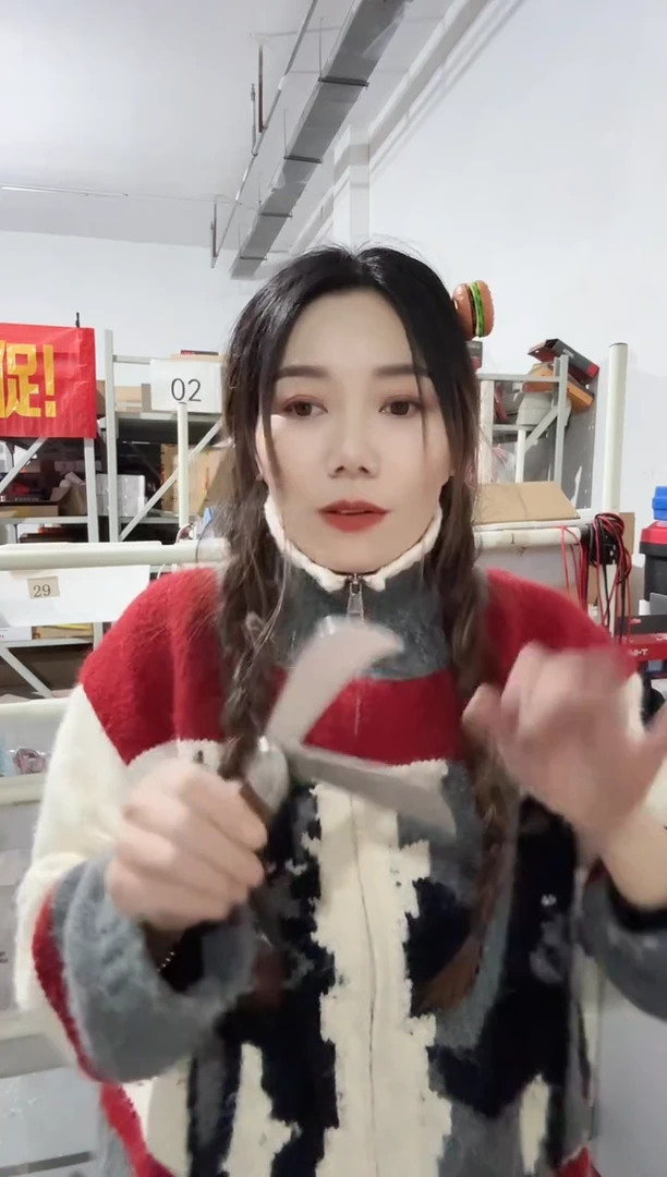 拓利亚KS040003一木柄折叠双刃不锈钢电工刀