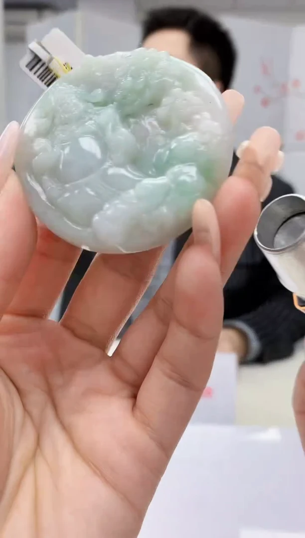 【闪购商品】定制翡翠未镶嵌5153lr-毛货挂件169