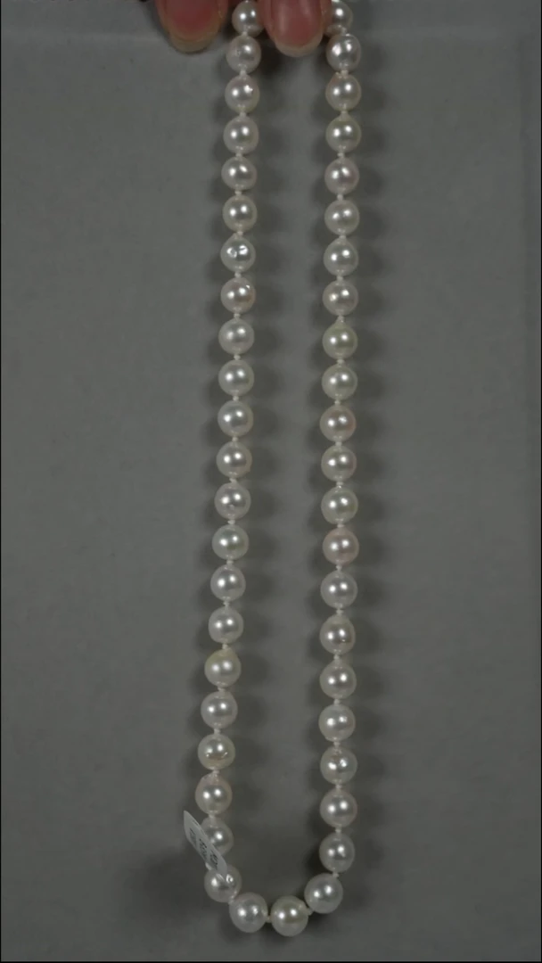 项链银S925镶嵌海水珍珠AK8-8.5mm