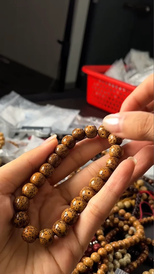 手串星月菩提原知行堂珀金桶珠10*9手串（B）
