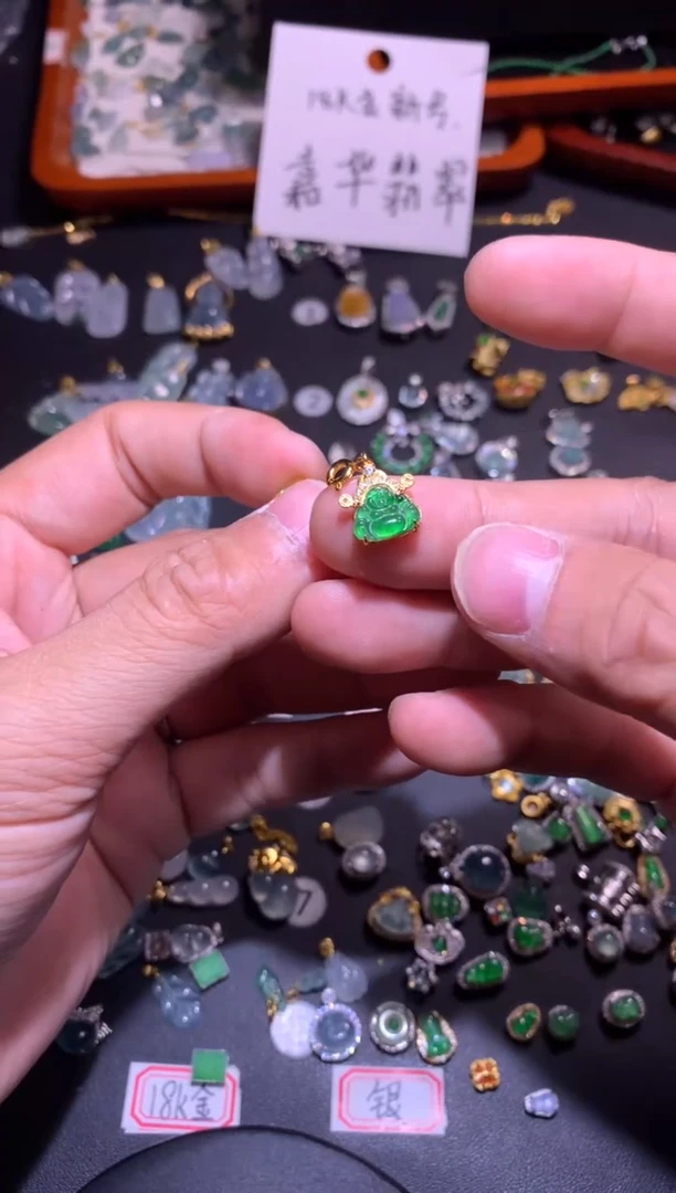 【闪购商品】翡翠吊坠(不含链)银S925镶嵌1