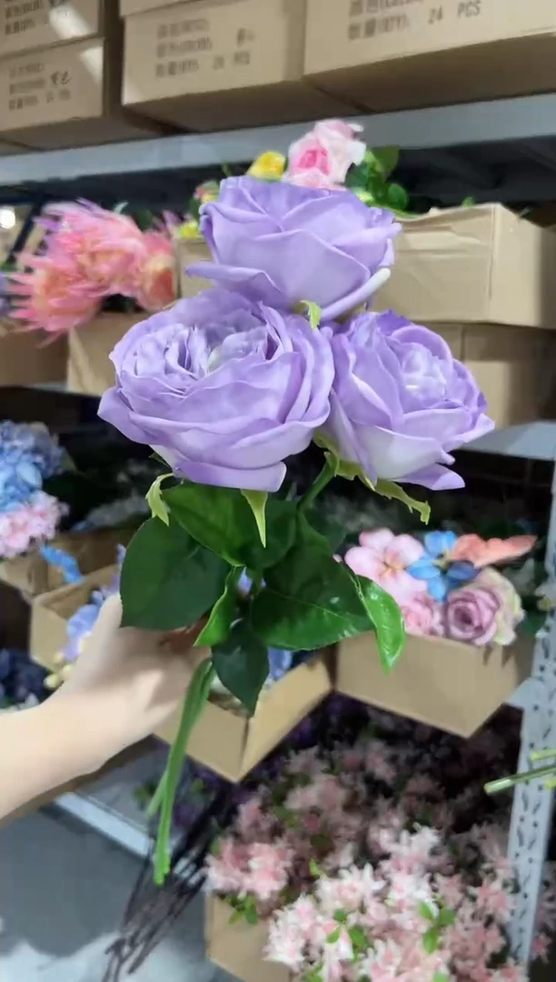 3枝紫色手感保湿朱丽叶