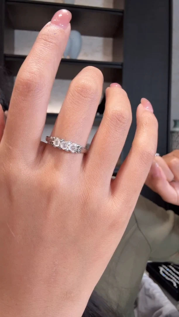 银S925镶嵌戒指翡翠2