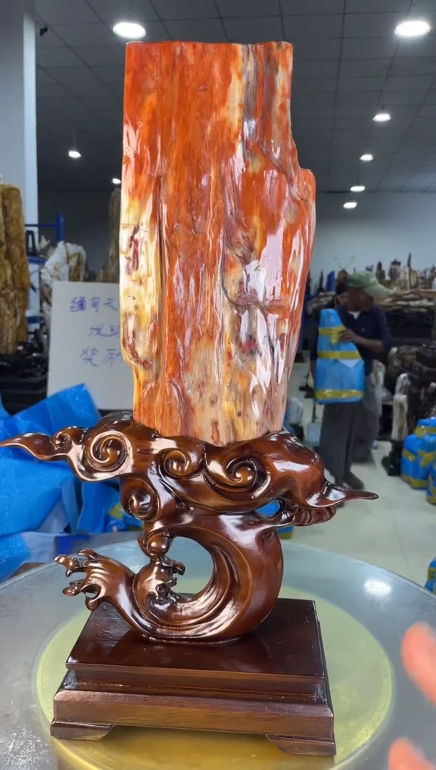 未镶嵌摆件硅化玉86