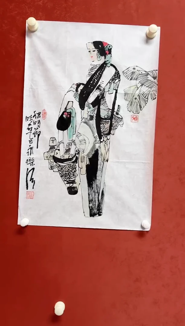 国画陈老师画芯68*45