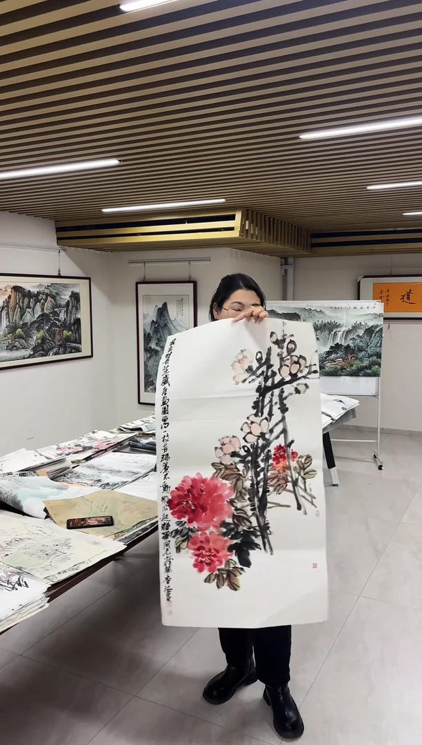 国画丹青专属福利-汪昌牡丹