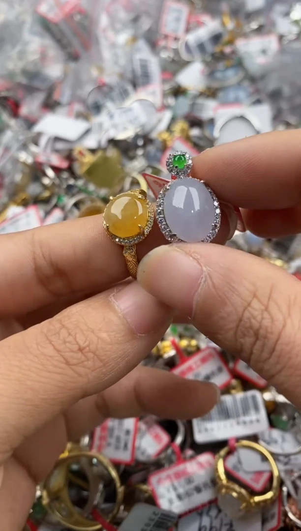 银S925镶嵌戒指翡翠111                  5