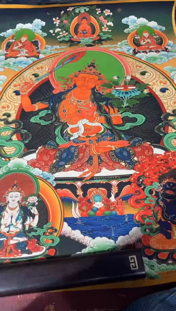 卷轴画龙妹的唐卡tk16