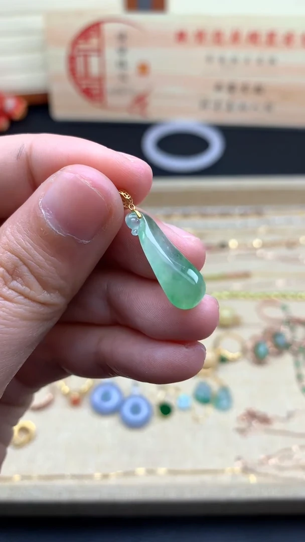 【闪购商品】定制翡翠18K金镶嵌/////////