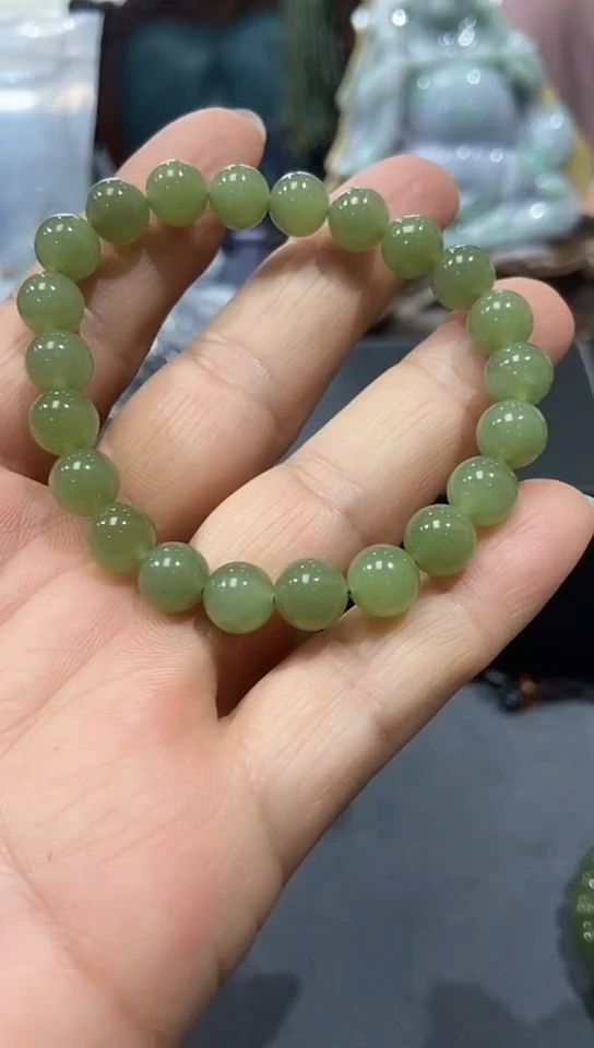 手链未镶嵌和田玉（糖玉）手串