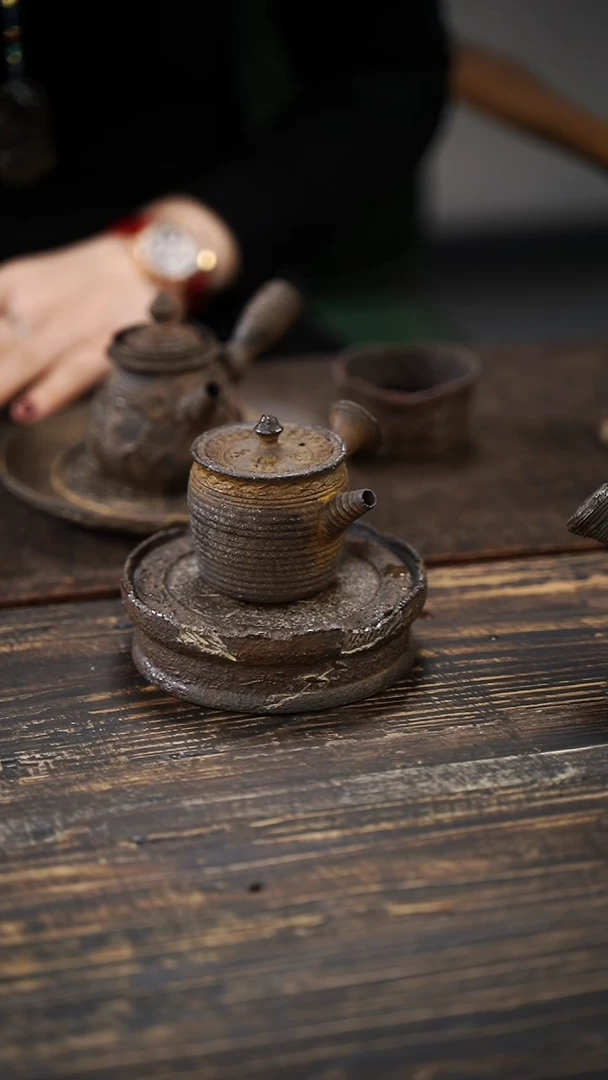 全手工制作  南蛮 侧把壶  90cc