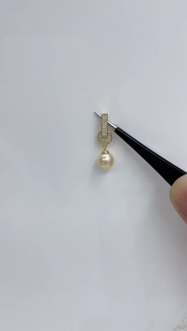 【闪购商品】海水珍珠吊坠(不含链)银S925镶嵌海水珍珠吊坠