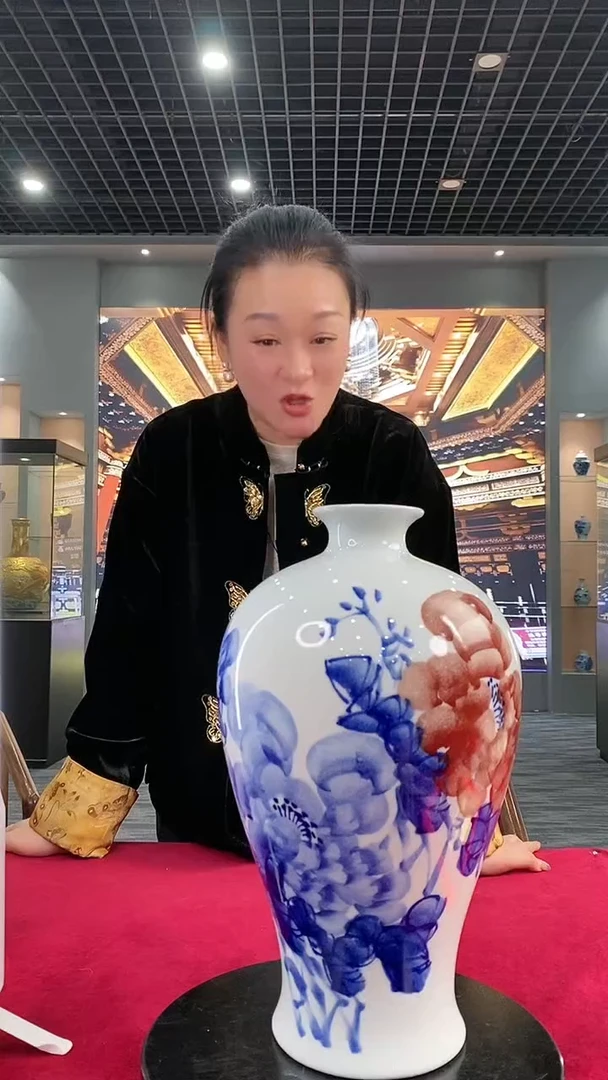 瓷片闪购6/手绘/梅瓶