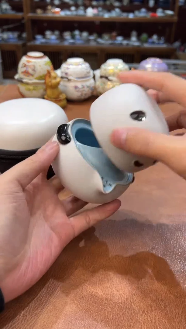 真的很便宜会开片的旅行茶具