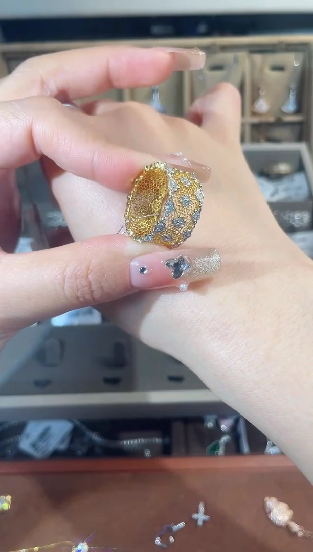 【闪购商品】钻石戒指18K金镶嵌【月下高定】戒指