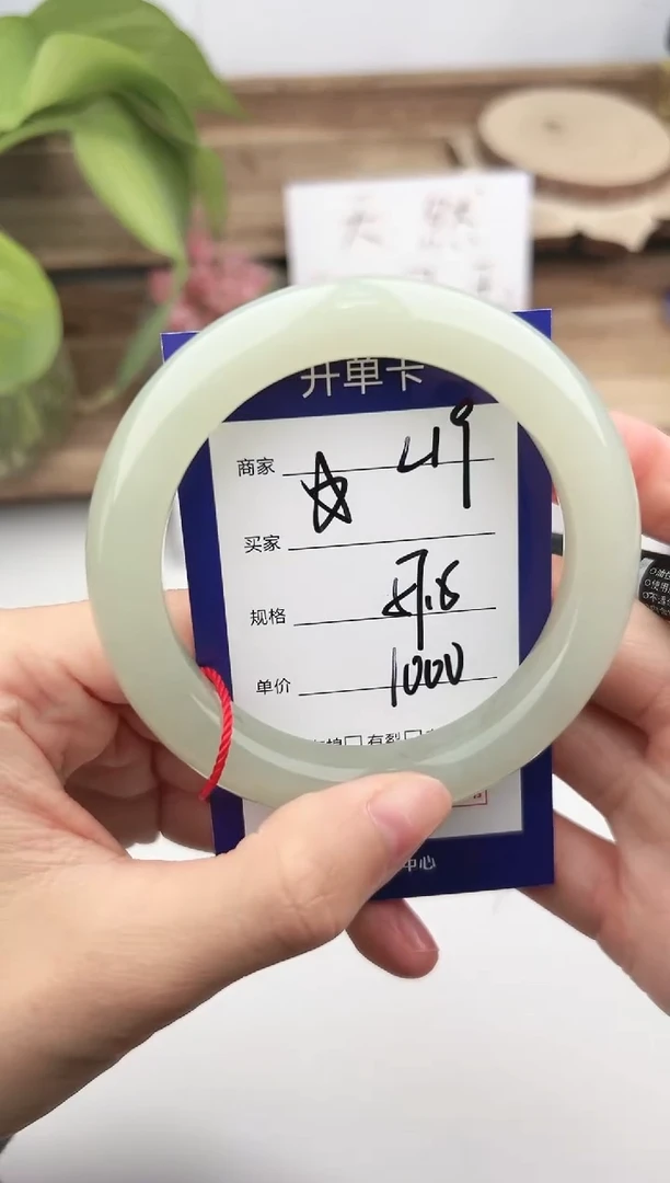 未镶嵌手镯和田玉微色差L19