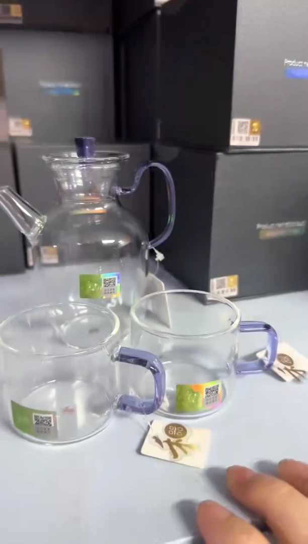 禾器/悦心壶/浅紫+禾器清禾杯一个装浅紫色*2
